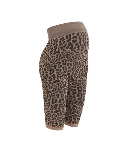 Cycliste grossesse sans couture confotable et doux leopard 